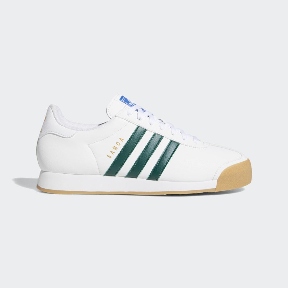 Adidas Men's Samoa Originals Shoes White/Green Ireland EG6089